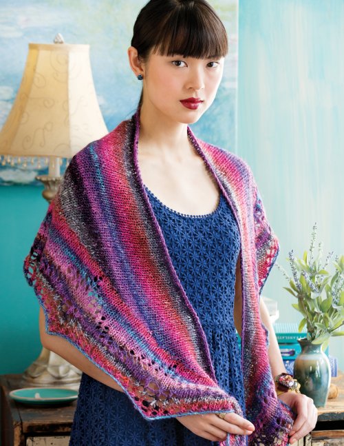 image preview of design 'Crescent-shaped Shawl'