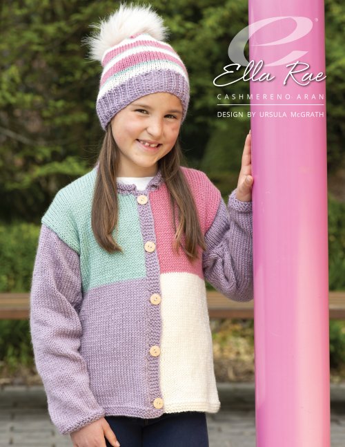 image preview of design 'Shannon Girls Cardigan & Hat'