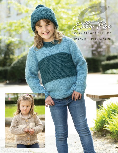 image preview of design 'Haven Kids Sweater, Hat & Jacket'