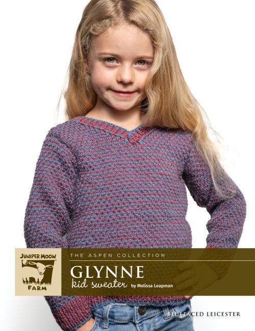 Model photograph of "Glynne Kids Sweater"