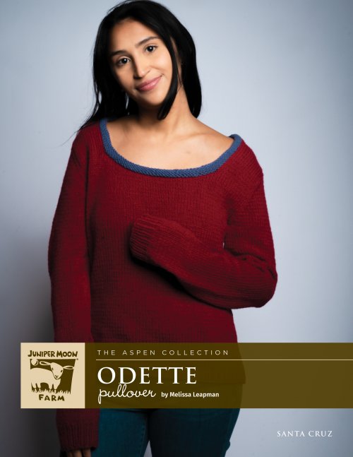 Model photograph of "Odette Pullover"