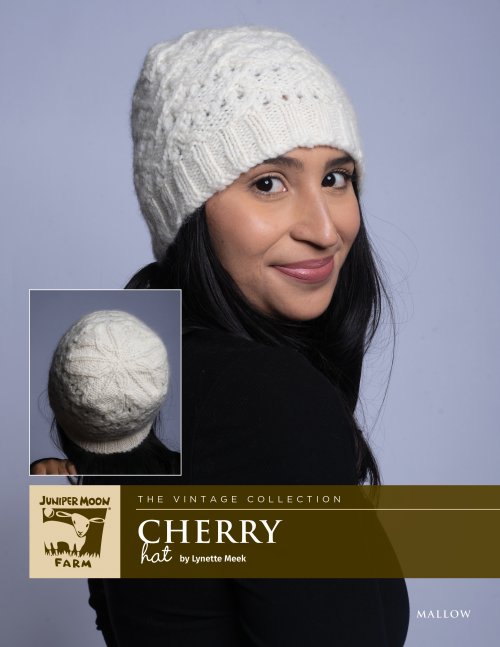 Model photograph of "Cherry Hat"