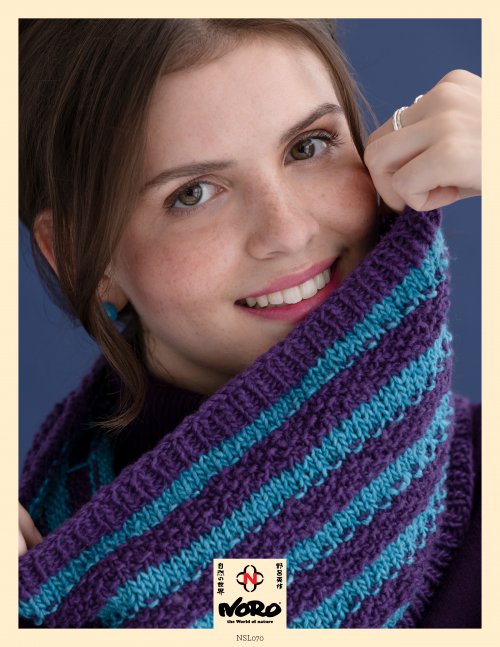 image preview of design 'Lila Striped Cowl'