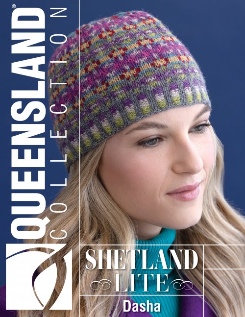 Model photograph of "Shetland Lite - Dasha Hat"