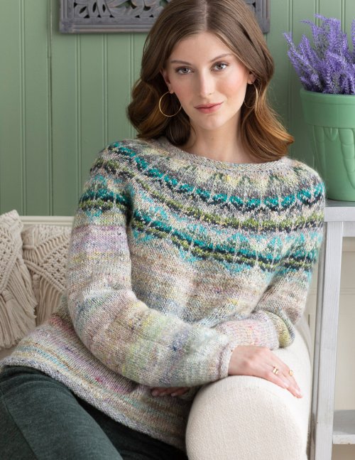 Model photograph of "Tadmor Sweater"