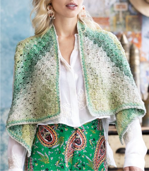 Model photograph of "Crochet Vest"