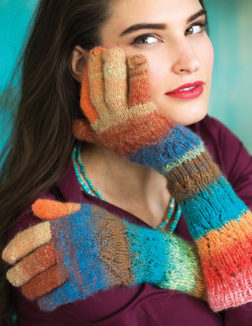 Model photograph of "Elbow-Length Gloves"