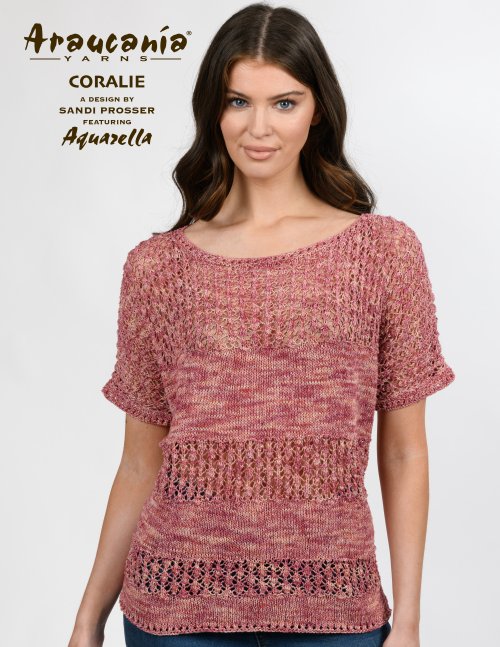 Model photograph of "Coralie"