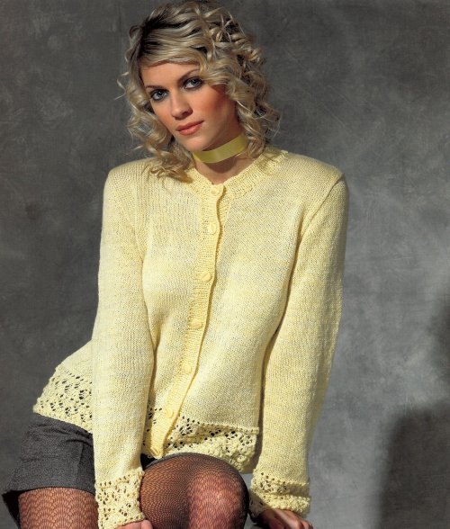 Model photograph of "Cardigan"