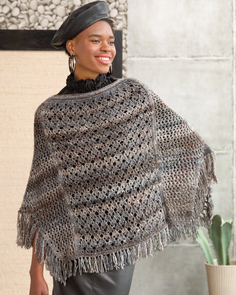 Free vintage crochet poncho patterns