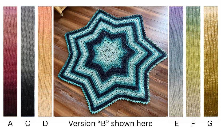 6 Day Crochet Star Blanket by Betty McKnit (CAL EDITION)