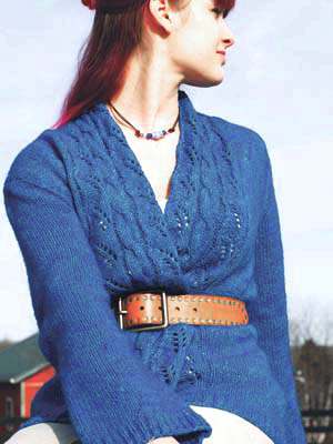 Model photograph of "Etna Cardigan"