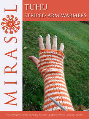 Model photograph of "Tuhu Striped Arm Warmers"