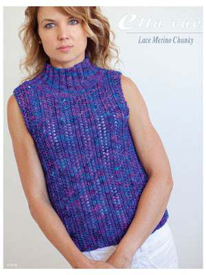 Model photograph of "Lace Merino Chunky - Lace Top"