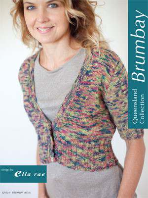 Model photograph of "Brumbay Cropped Cardigan (Q1024)"