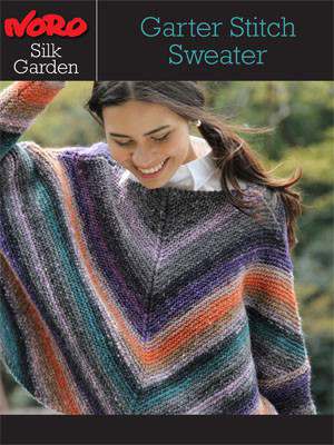 Model photograph of "Silk Garden Garter Stitch Sweater [Y-957]"