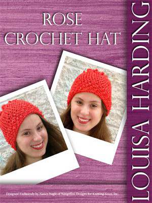 Model photograph of "Mila 'Rose' Crochet Hat"