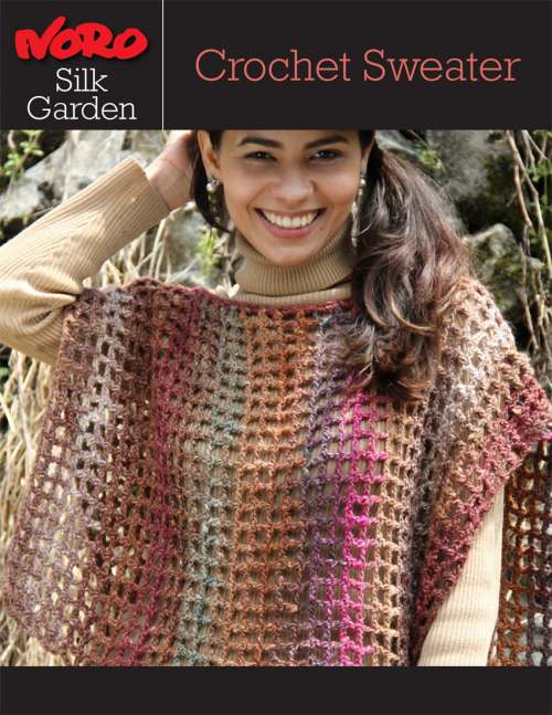 Model photograph of "Silk Garden Crochet Sweater [Y-977]"