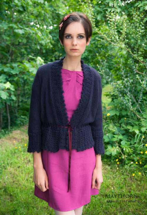 image preview of design ''Maythorn' Laced-edge Cardigan'