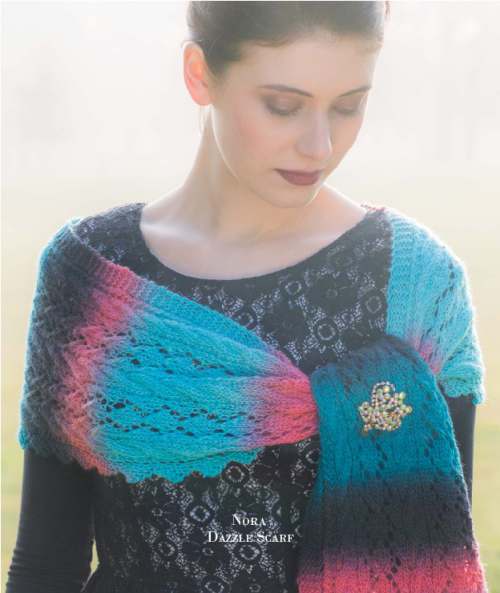 Model photograph of "'Nora' Scarf (1 of 2)"