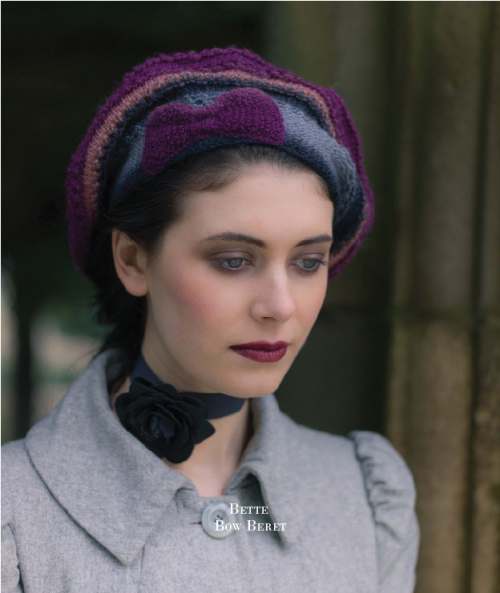 Model photograph of "'Bette' Beret"