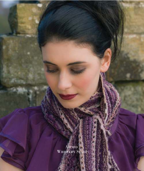 Model photograph of "'Astrid' Scarf"