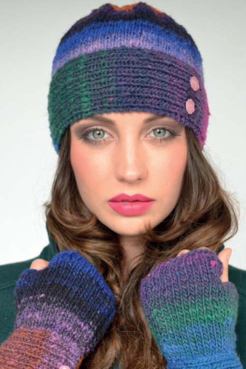 Model photograph of "'Eva' Beanie Hat"