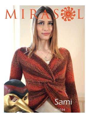 Model photograph of "Sami Knot Front Pullover"
