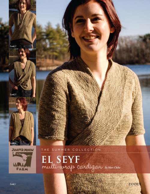 Model photograph of "'El Seyf' Multi-wrap Cardigan"