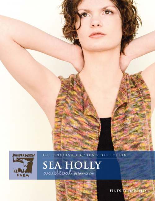 Model photograph of "'Sea Holly' Waistcoat"