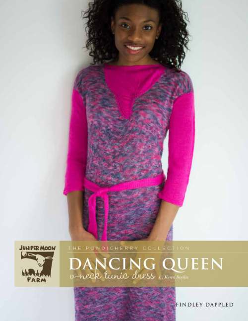 Model photograph of "'Dancing Queen' V-Neck Tunic Dress"