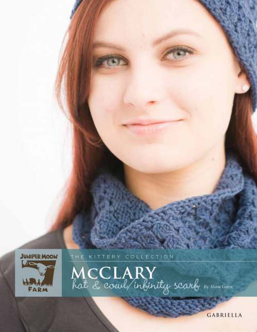 Model photograph of "'McClary' Hat &amp; Cowl/Infinity Scarf"