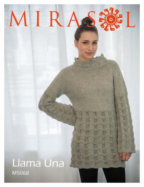 Model photograph of "Llama Una - Top-down Lace Tunic"