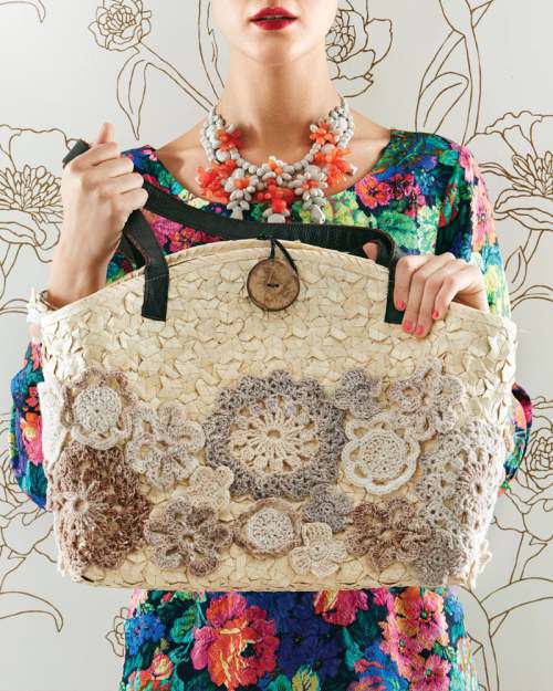 Model photograph of "13 - Appliqued Tote"