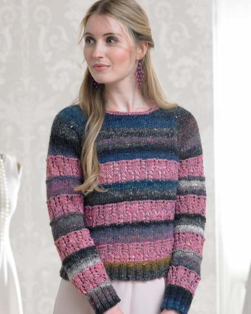 Model photograph of "Sweet Raglan Sweater"