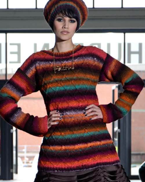 Model photograph of "'Alexa' Sweater"