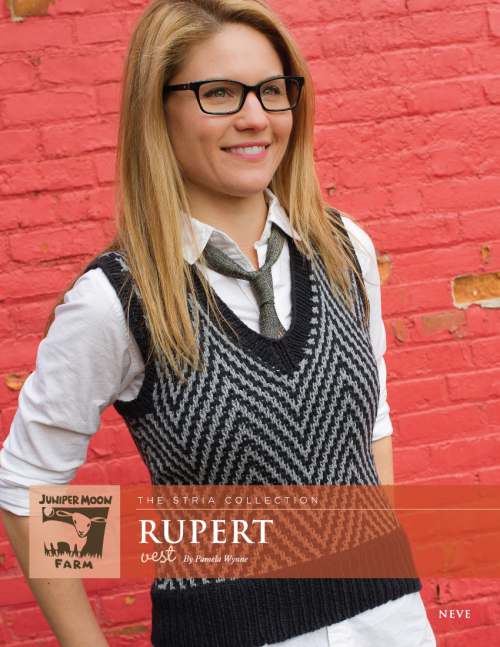 Model photograph of "'Rupert' Sweater Vest"