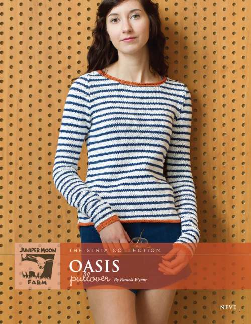 Model photograph of "'Oasis' Pullover"
