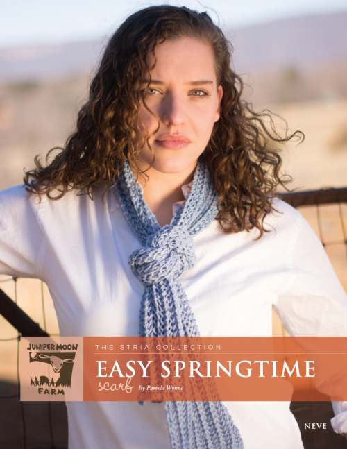 Model photograph of "'Easy Springtime' Scarf"