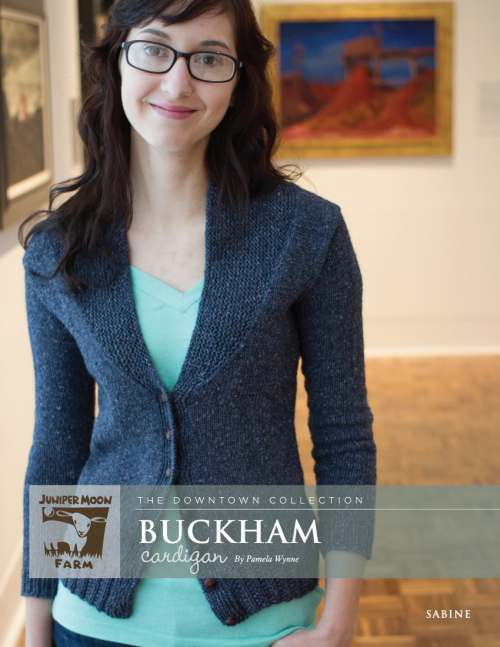 Model photograph of "'Buckham' Cardigan"