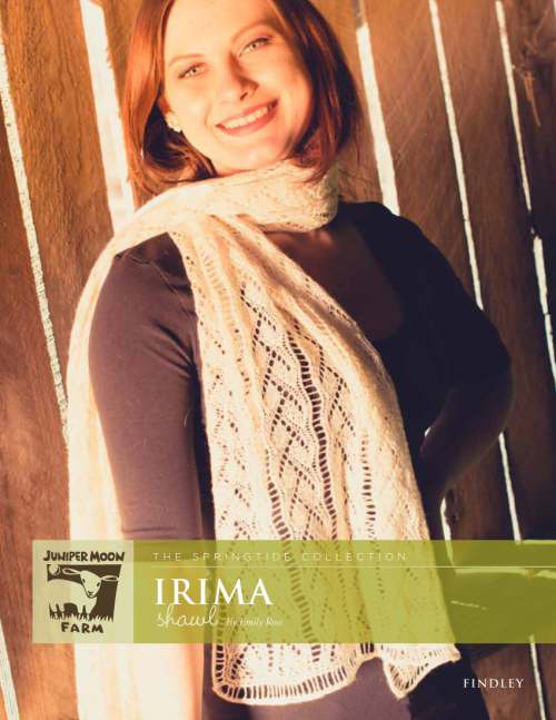 Model photograph of "Irima Rectangular Stole"