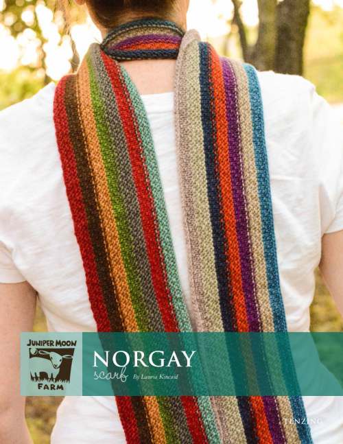 Model photograph of "Tenzing - 'Norgay' Scarf"