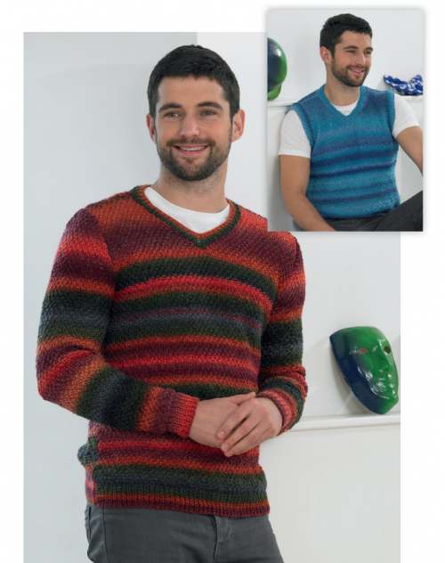 image preview of design 'Firecracker Mans V-Neck Sweater & Slipover'