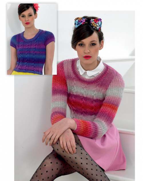 image preview of design 'Candy Twist Cabled & Ribbed Sweaters'