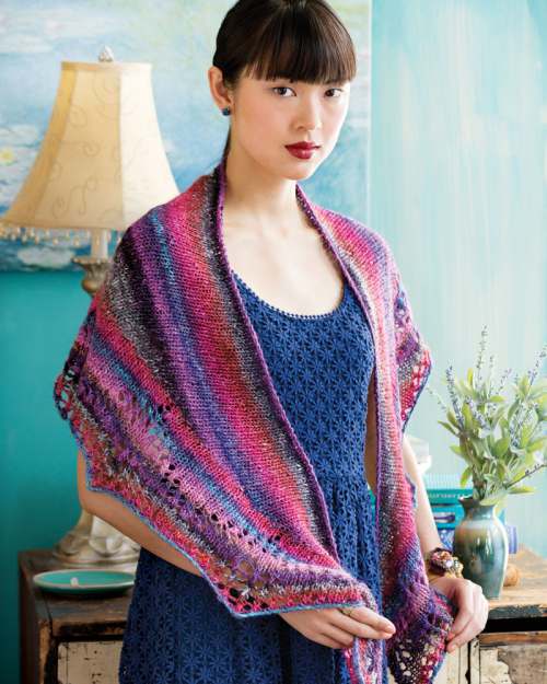image preview of design '10 - Crescent-Shape Shawl'