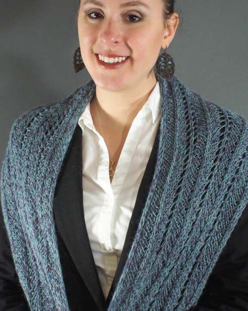 Model photograph of "Super Drapey Infinity Scarf"