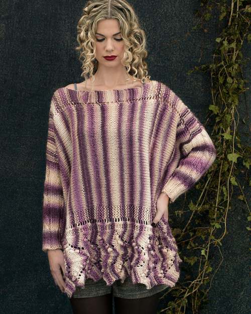image preview of design ''Fortingall' Bobble Edge Poncho'