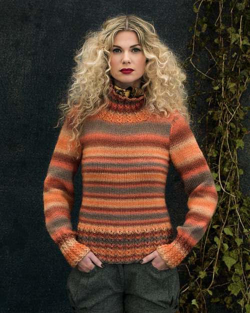 image preview of design ''Invermay' Cable Edge Sweater'