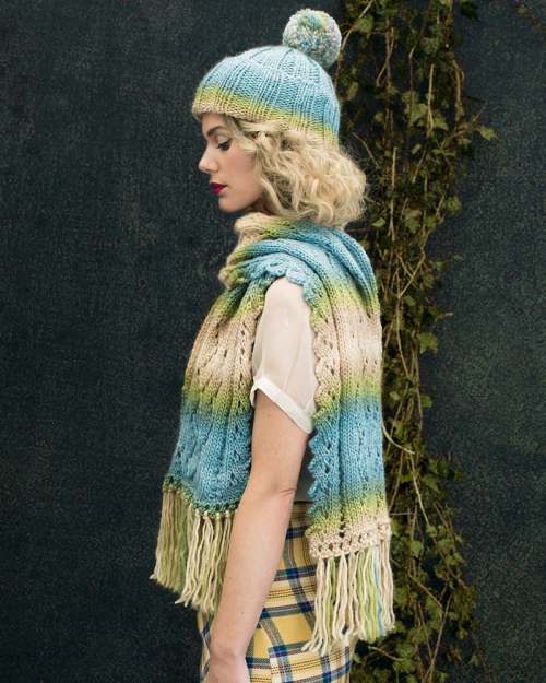 image preview of design ''Pitlochry' Bobble Hat & 'Stathtay' Scarf'