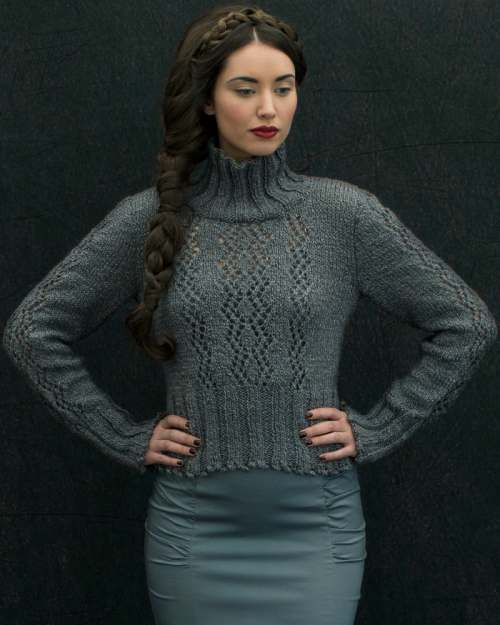 image preview of design ''Falaise' Zig Zag Lace Sweater'